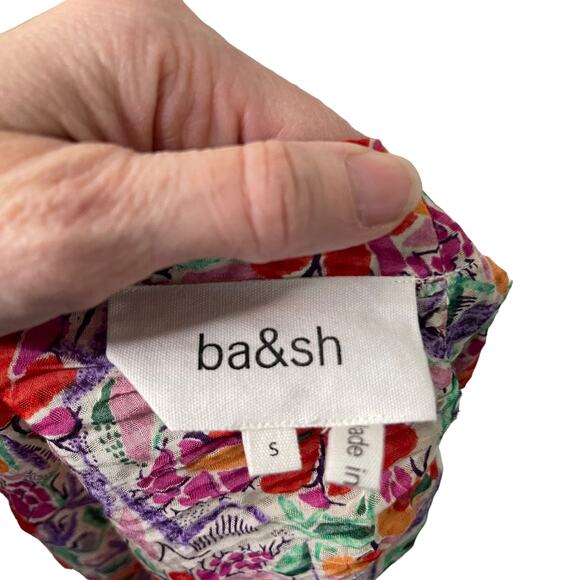 NWT ba&sh Amael colorful floral open back top - Small - Picture 8 of 13